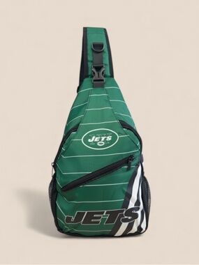 Green Jets Sling Backpack - Team Logo Men's Bag